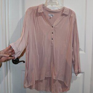 Women's Sonoma XL blush long-sleeved rayon shirt. New.